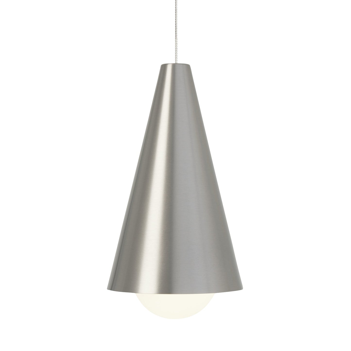 Joni LED Pendant Light in Satin Nickel (Small).