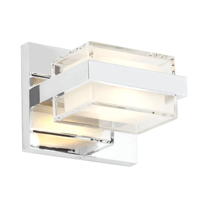 Kamden 1-Light LED Bath Wall Light in Chrome.