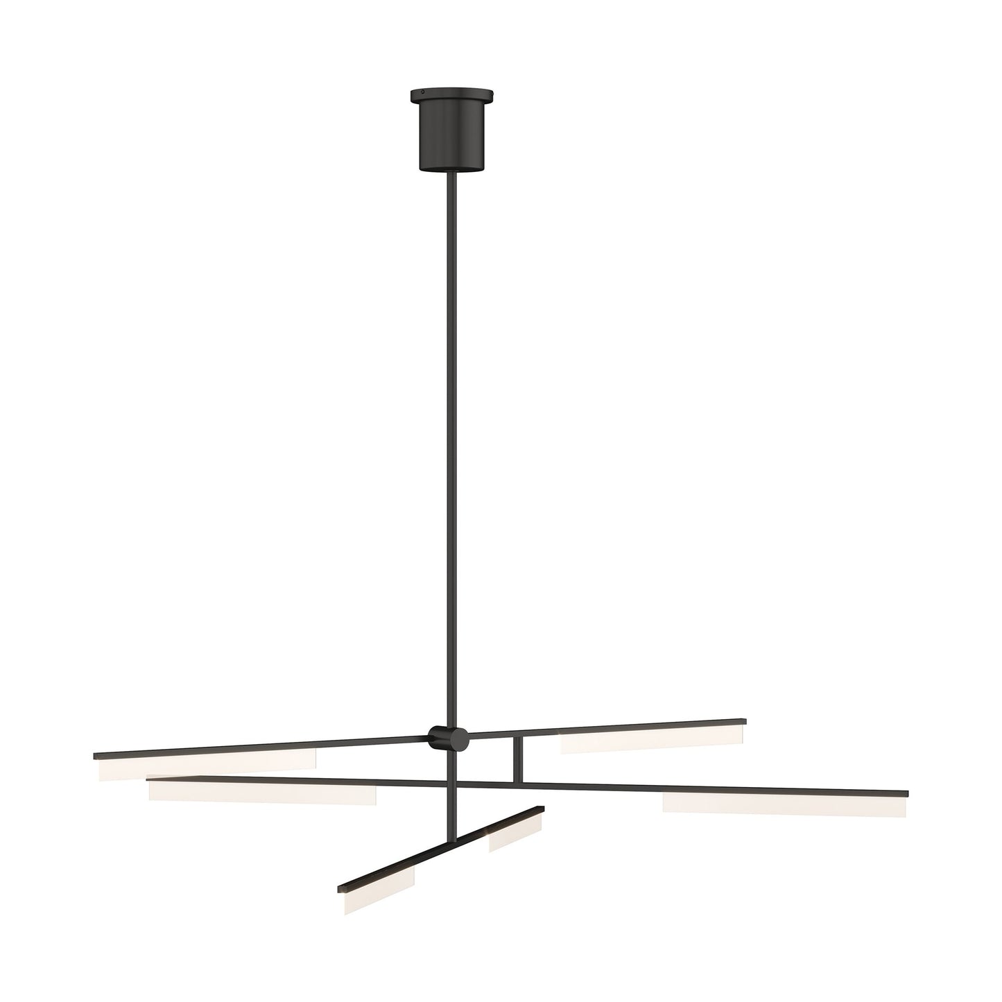 Klee LED Chandelier in Nightshade Black.