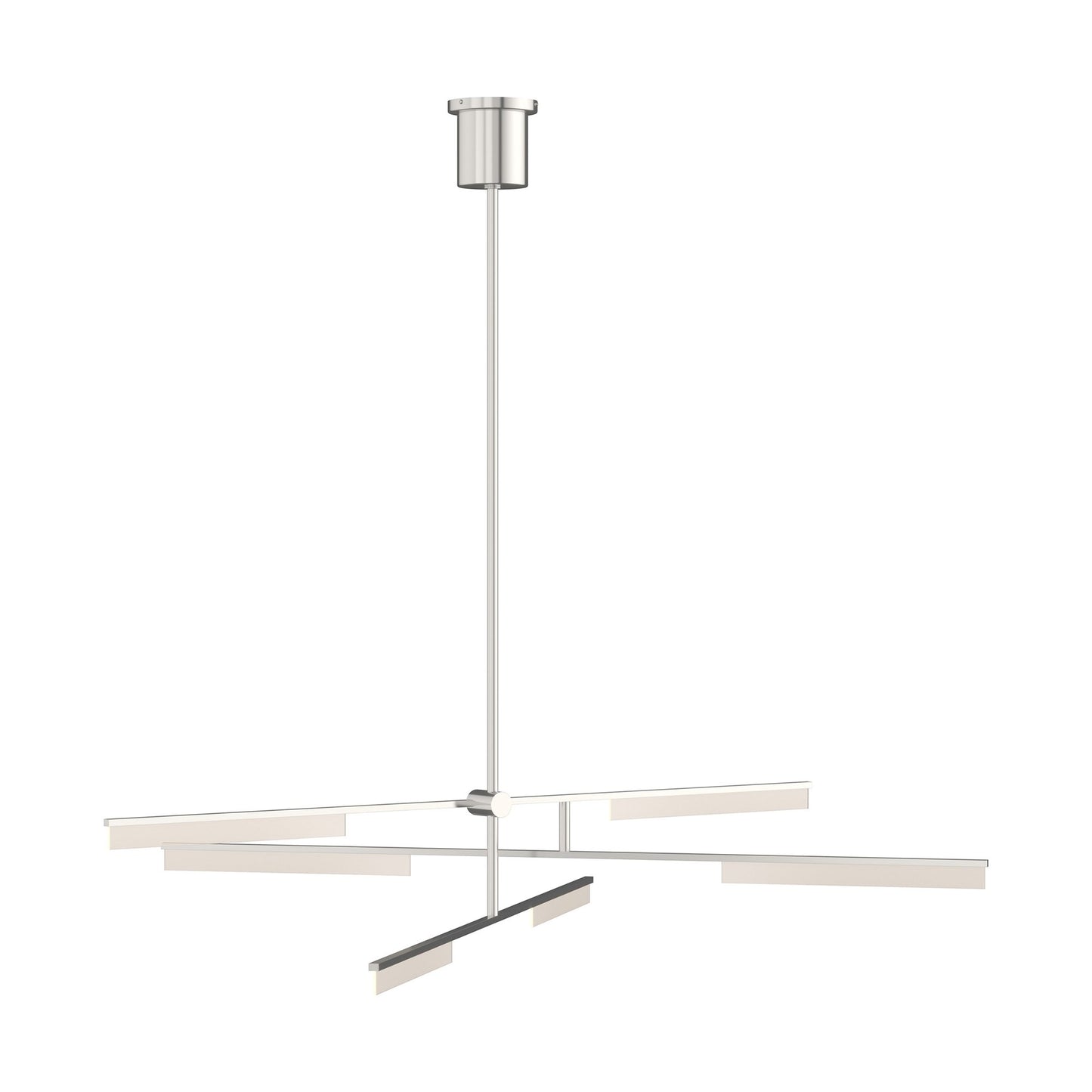 Klee LED Chandelier in Polished Nickel.