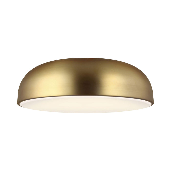 Kosa LED Flush Mount Ceiling Light in Aged Brass (Small).