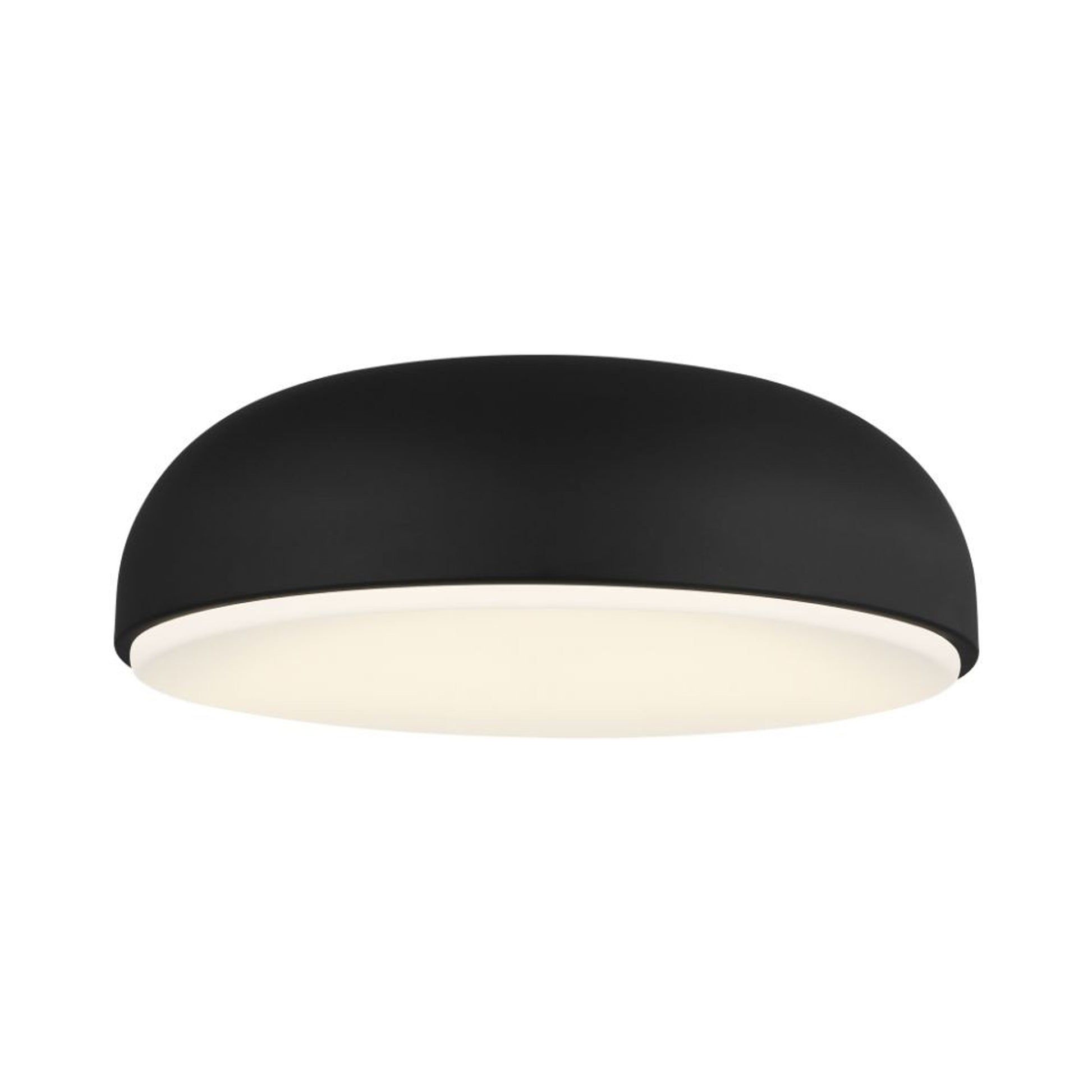 Kosa LED Flush Mount Ceiling Light in Nightshade Black (Large).