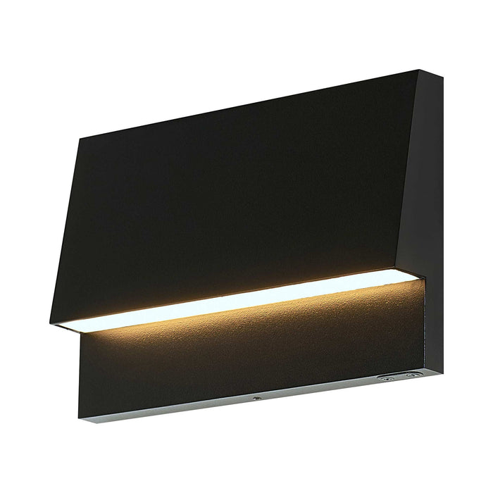 Krysen Outdoor LED Wall / Step Light in Black.