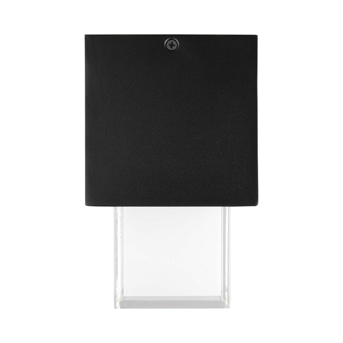 Leagan LED Flush Mount Wall Light in Black (Medium).