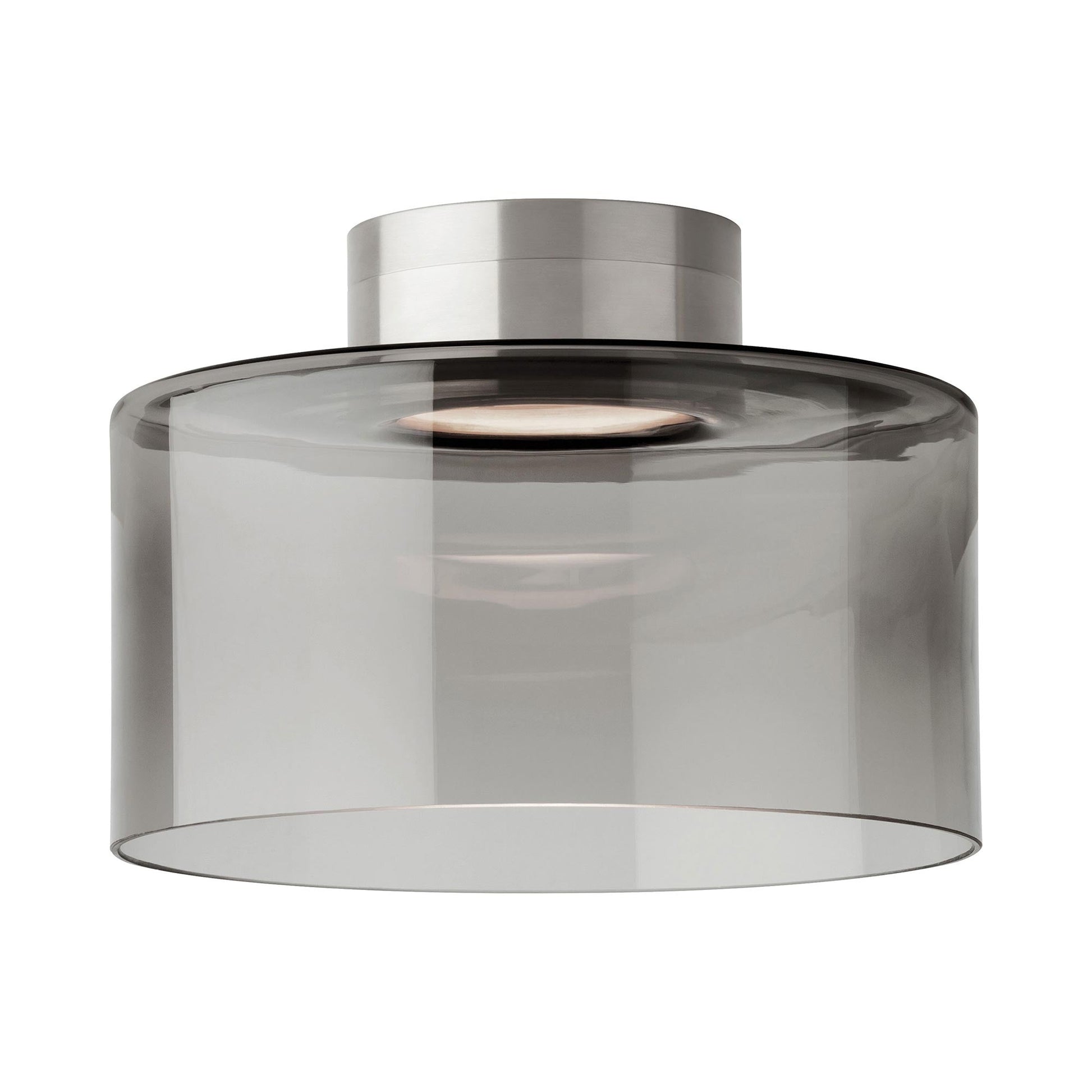 Manette LED Flush Mount Ceiling Light in Satin Nickel (Large).