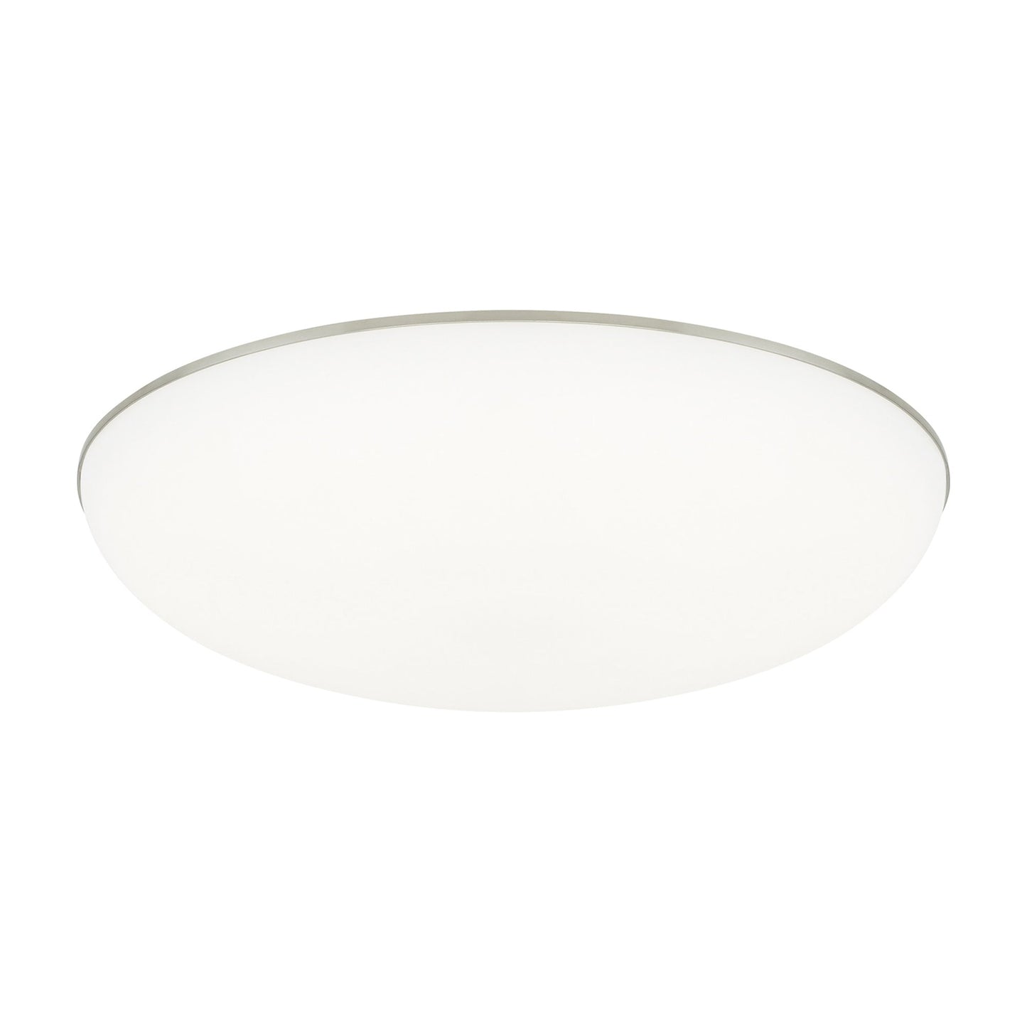 Megan LED Flush Mount Ceiling Light in White.