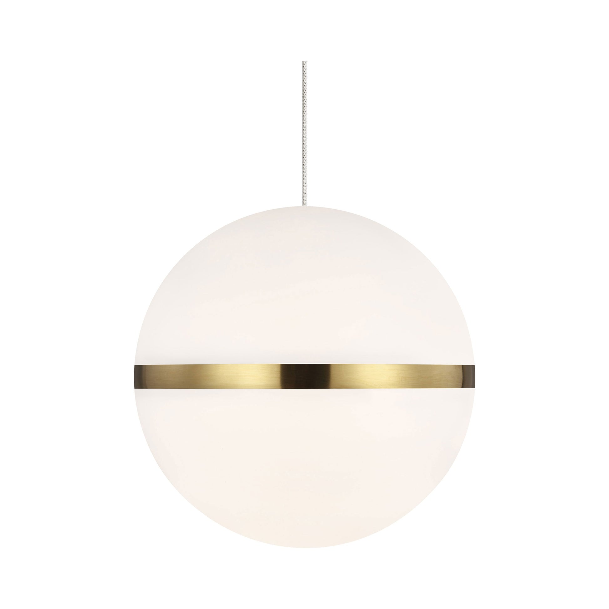 Mini Hanea Low Voltage Pendant Light in Natural Brass.