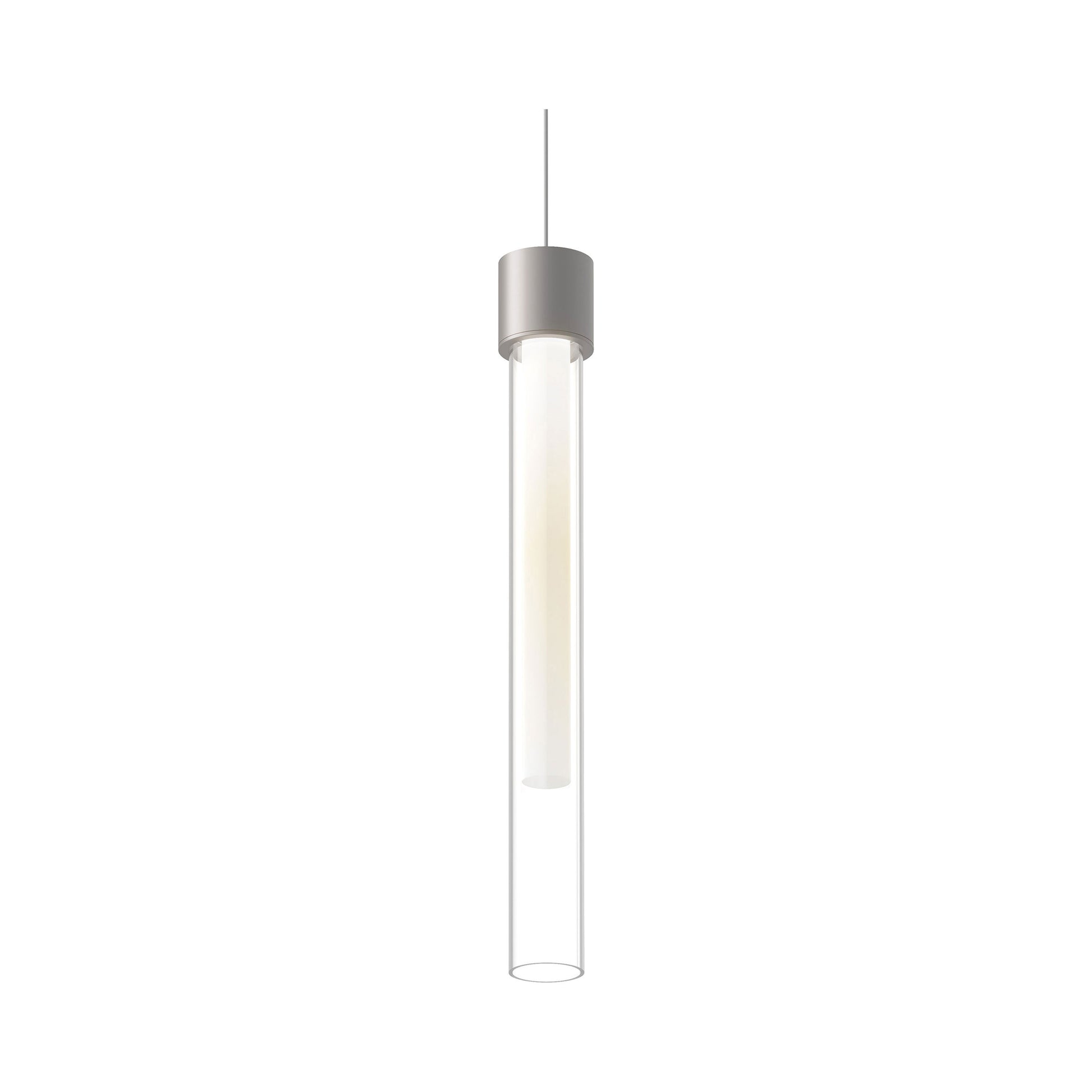 Mini Linger LED Low Voltage Pendant Light Detail in Satin Nickel.