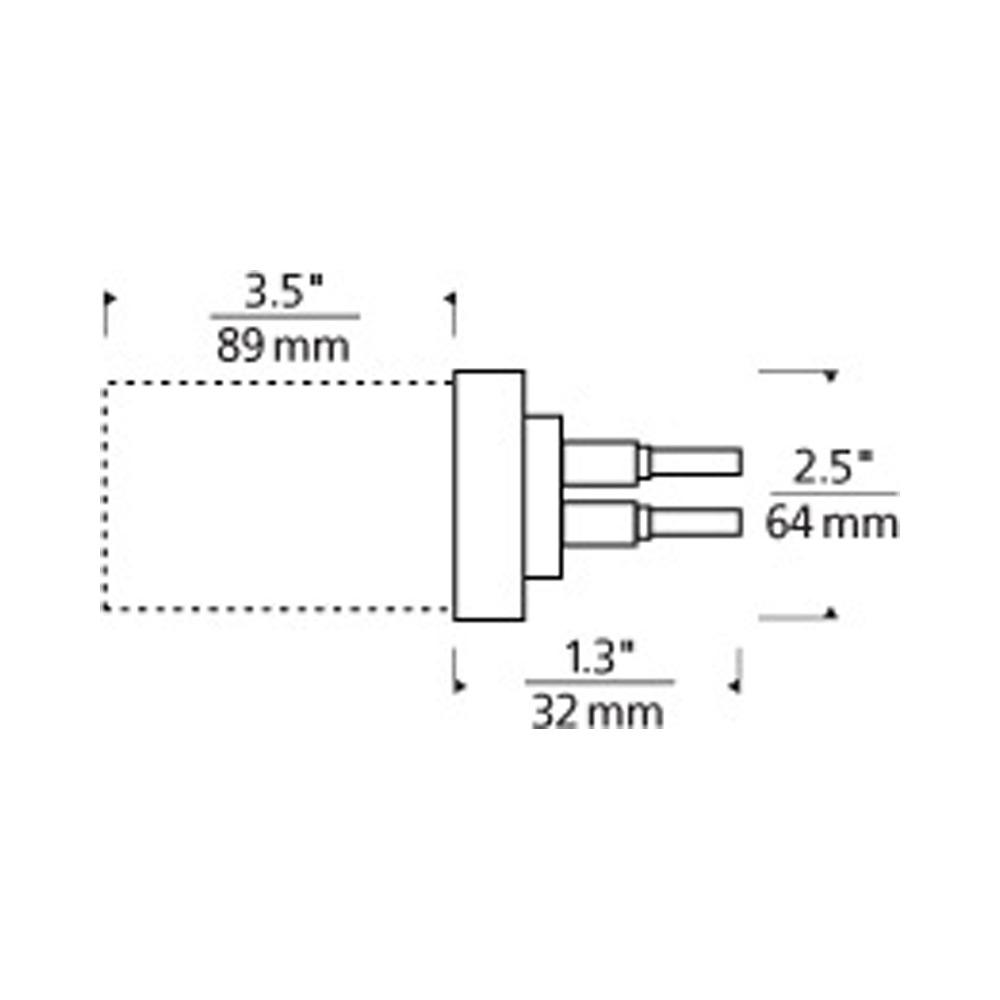 MonoRail Direct-End Power Feed - line drawing.