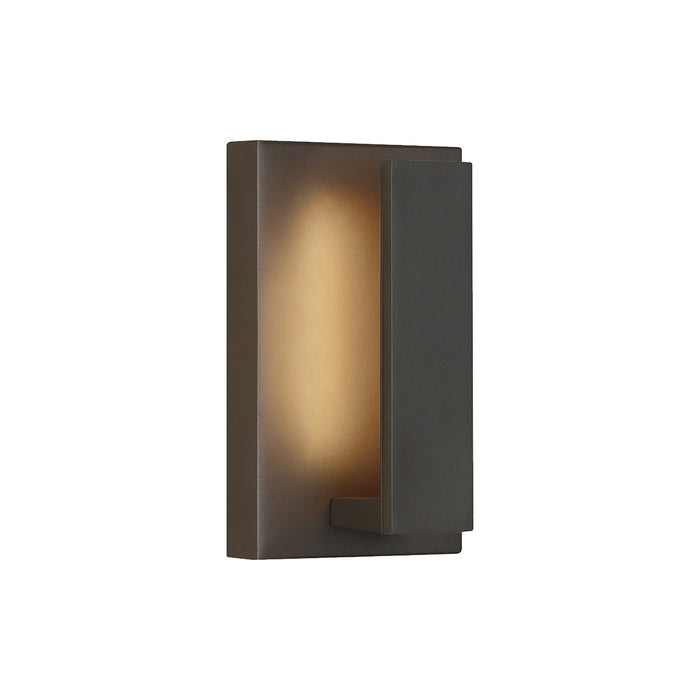 Nate Outdoor LED Wall Light in Bronze (Small).