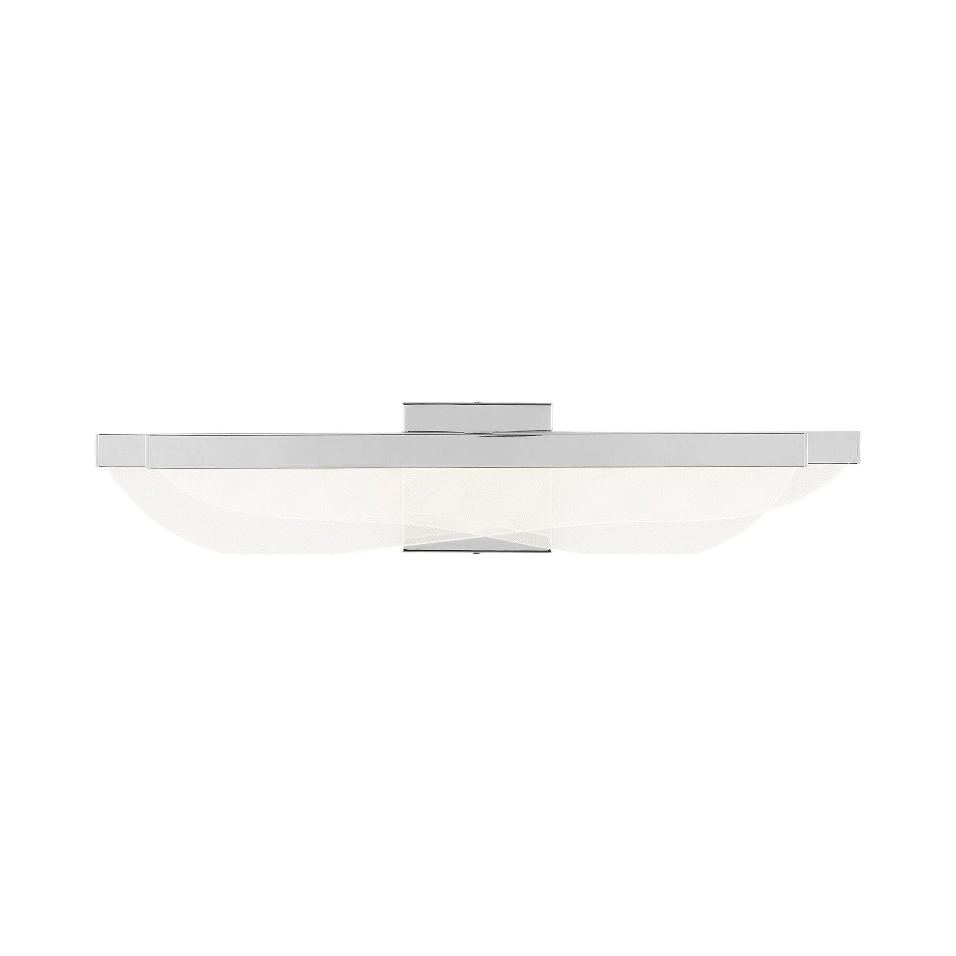Nyra LED Bath Wall Light in Polished Nickel.