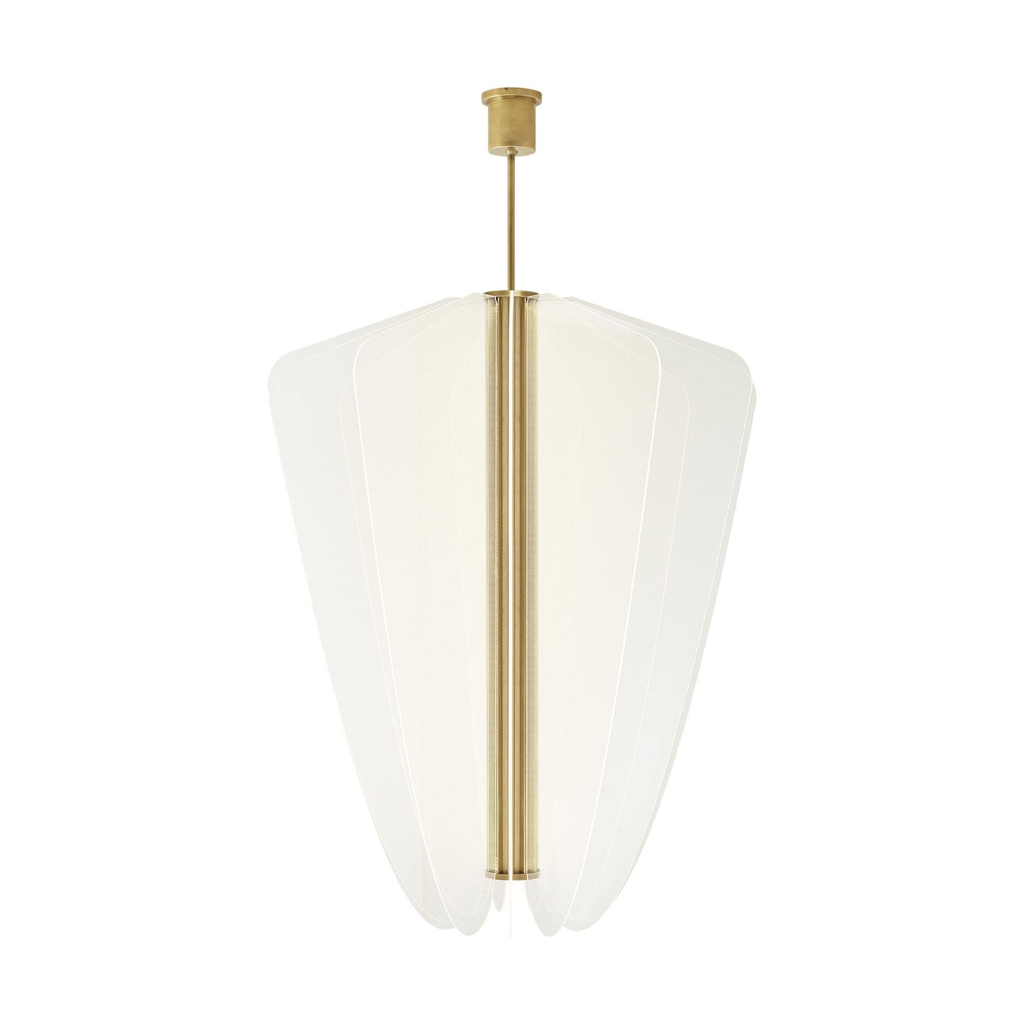 Nyra LED Pendant Light in Plated Brass (Large).