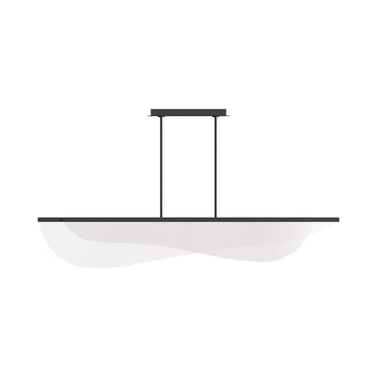 Nyra LED Linear Suspension Light in Nightshade Black (Large).