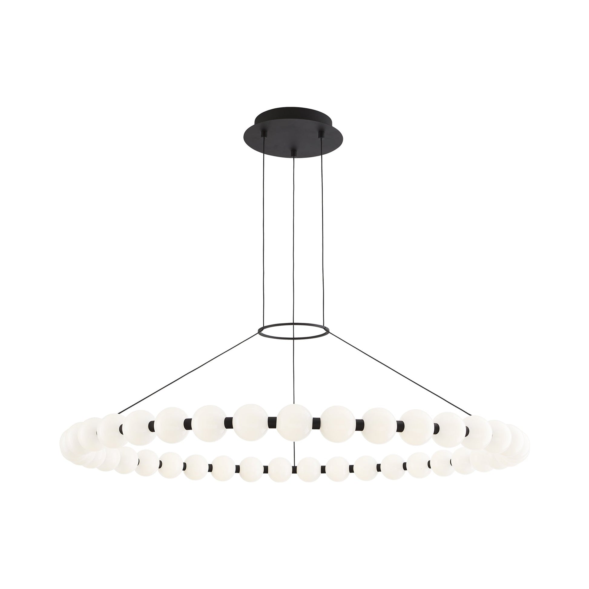 Orbet LED Chandelier in Nightshade Black (Large).