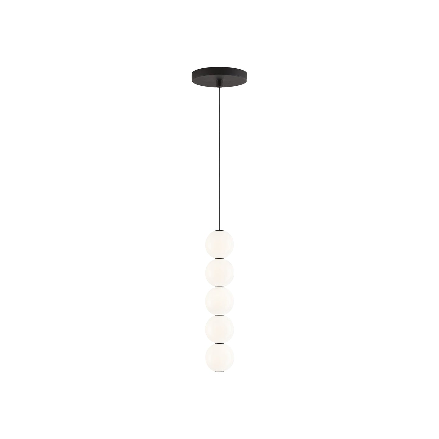 Orbet LED Pendant Light in Nightshade Black (5-Light).