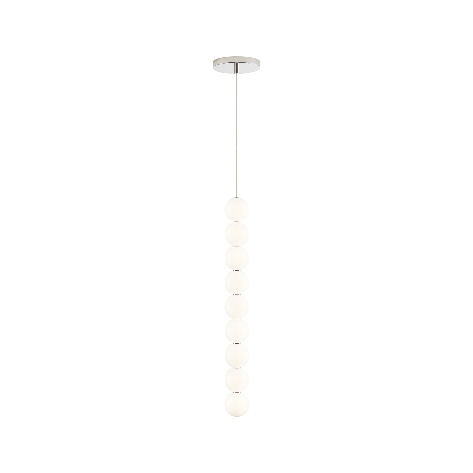 Orbet LED Pendant Light in Polished Nickel (9-Light).