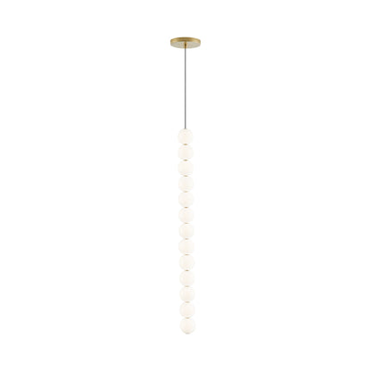 Orbet LED Pendant Light in Natural Brass (13-Light).