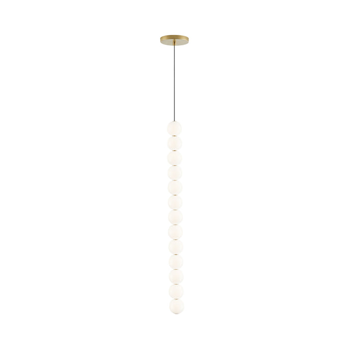 Orbet LED Pendant Light in Natural Brass (13-Light).