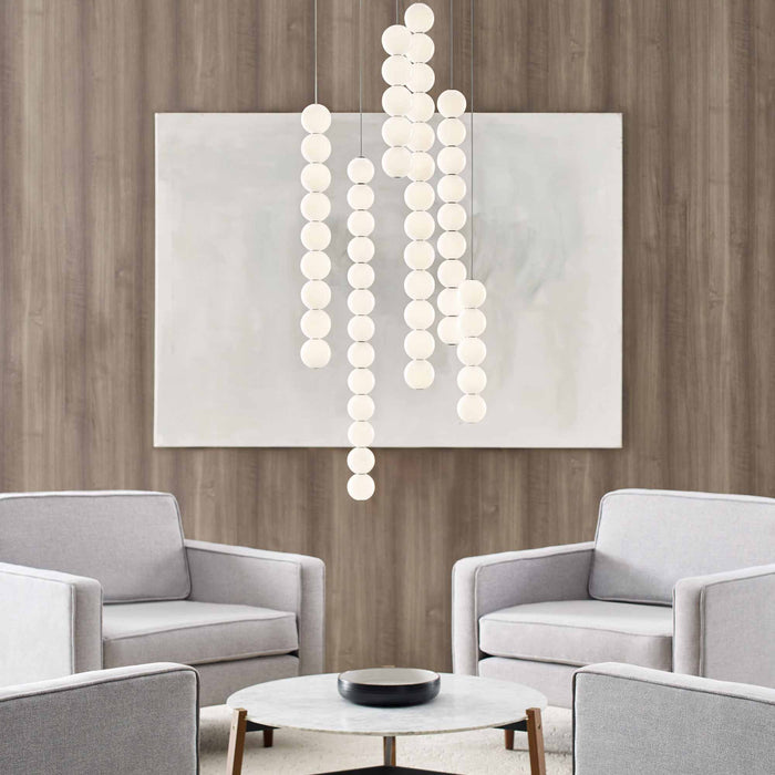 Orbet LED Pendant Light in living room.