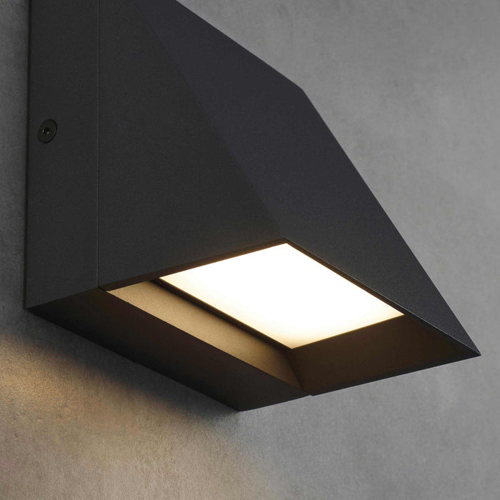 Pitch Single Outdoor LED Wall Light in Detail.