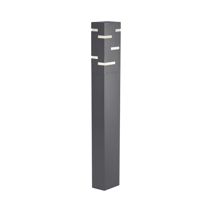 Revel 42 Outdoor LED Bollard in Charcoal.
