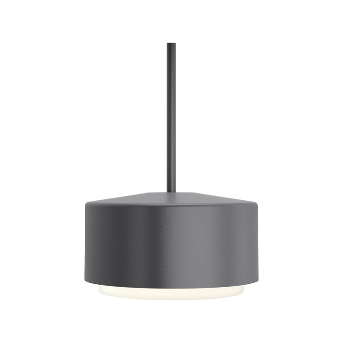 Roton Outdoor LED Pendant Light in Charcoal (Small).