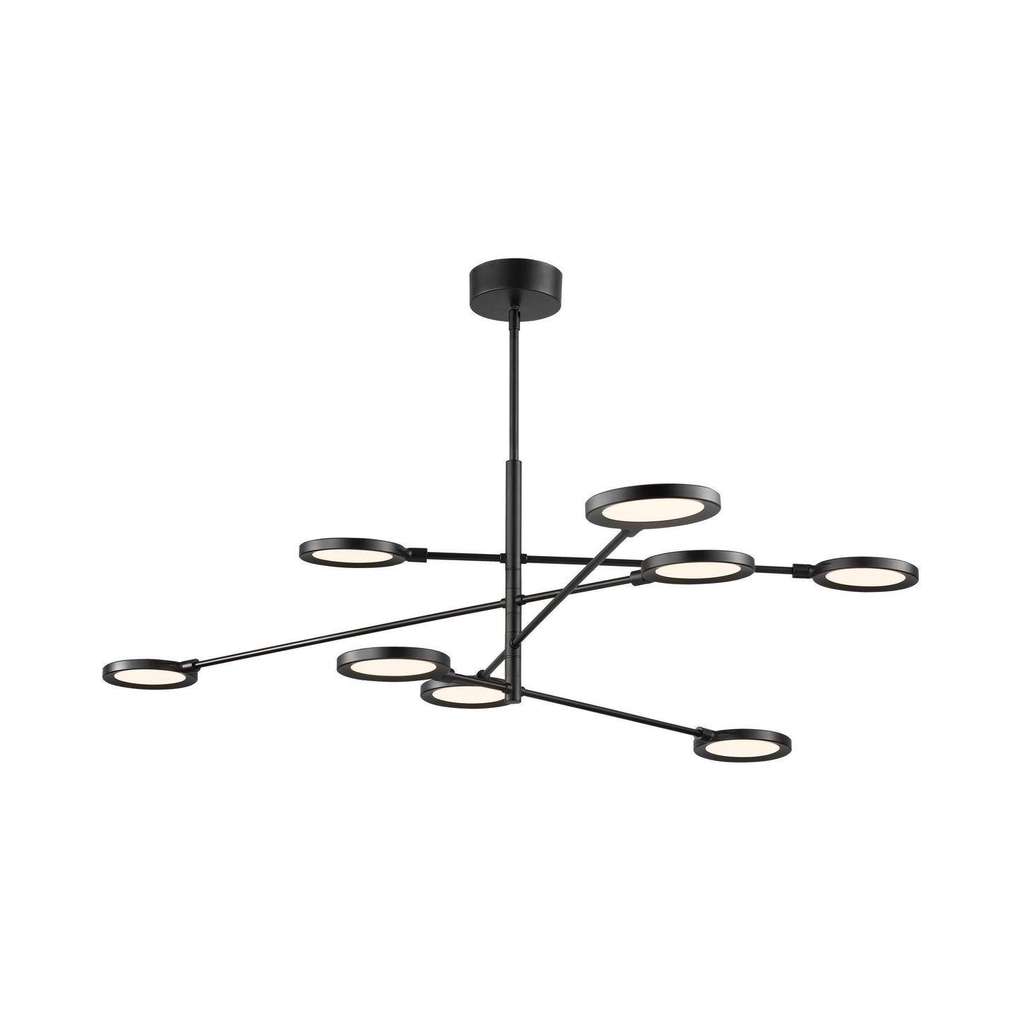 Spectica LED Chandelier in Matte Black (8-Light).