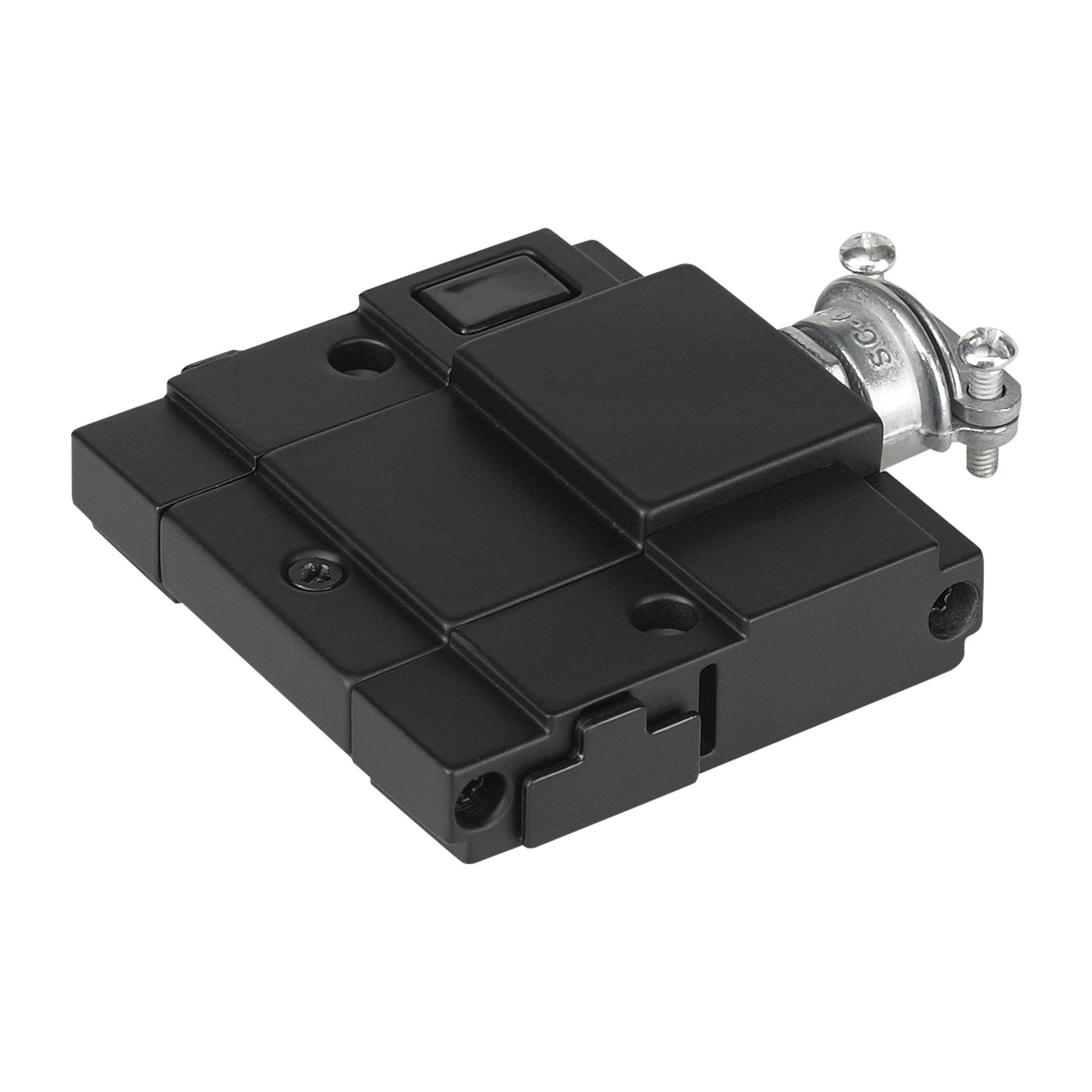 Unilume LED Slimline Splice Box in Black.