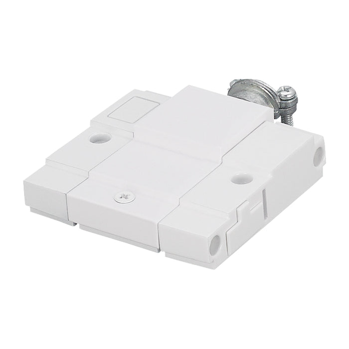 Unilume LED Slimline Splice Box in White.