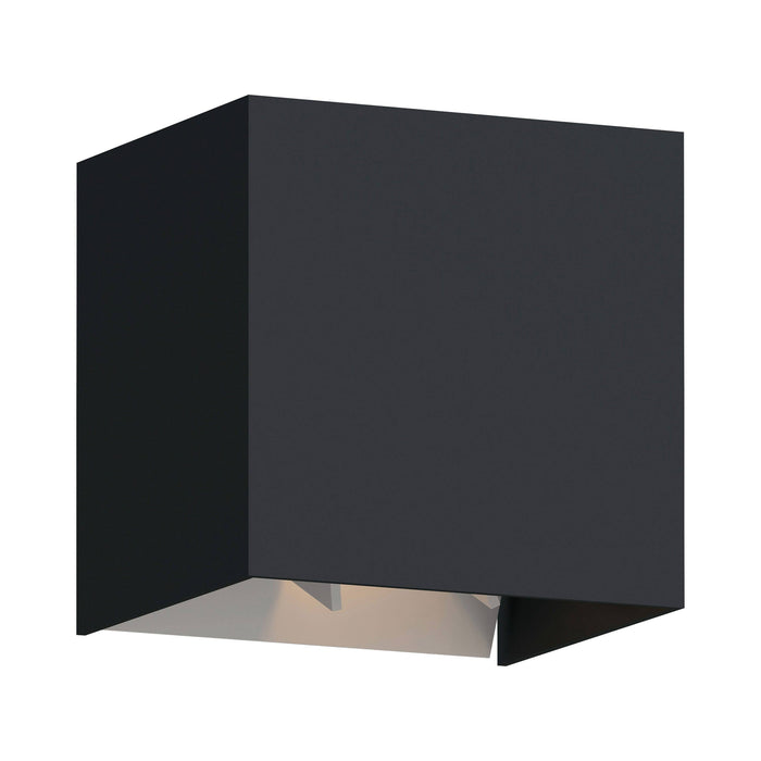 Vex 5 Outdoor LED Wall Light in Black.