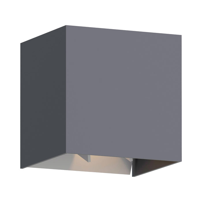 Vex 5 Outdoor LED Wall Light in Charcoal.