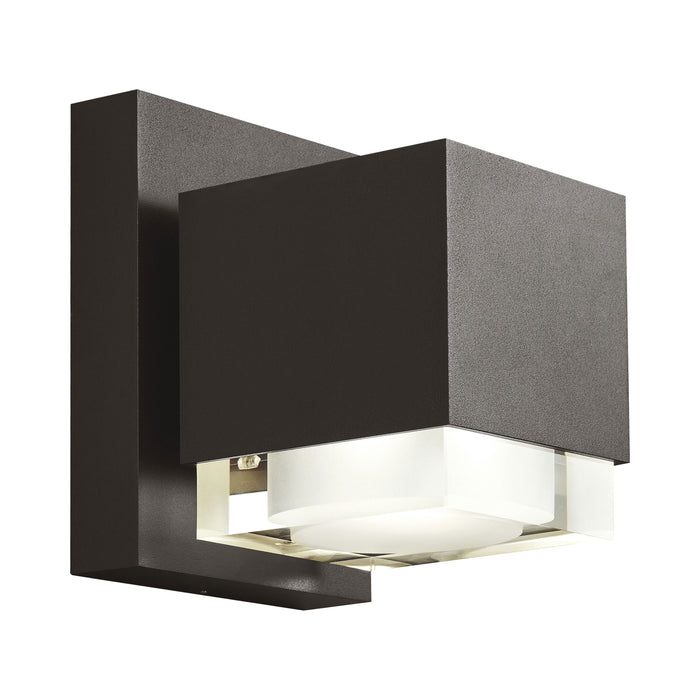 Voto Downlight Outdoor LED Wall Light in Bronze (Large).