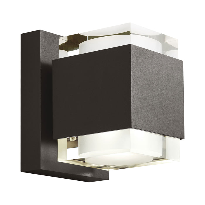 Voto Up / Downlight Outdoor LED Wall Light in Bronze (Large).