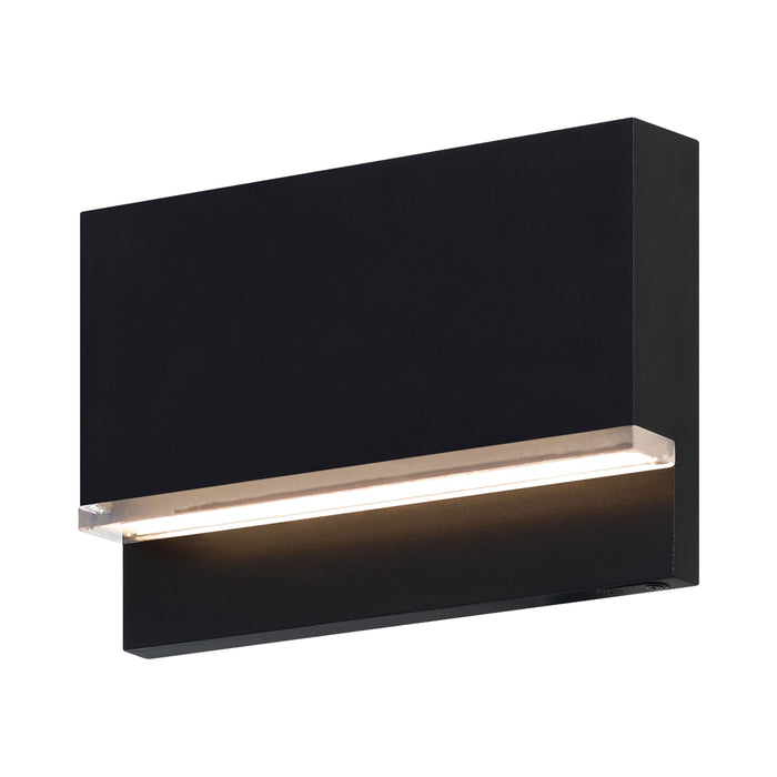 Wend Outdoor LED Wall / Step Light in Black.