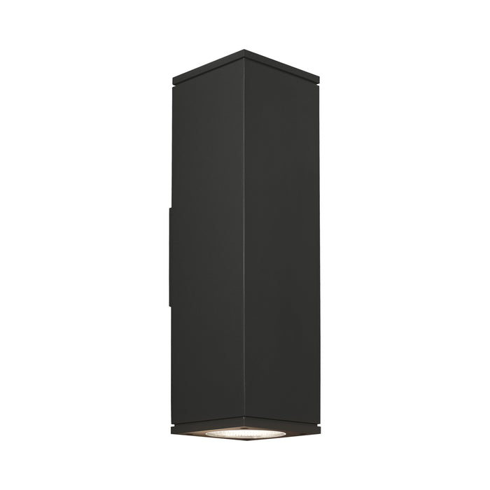 Tegel 18 Downlight Outdoor LED Wall Light in Black.