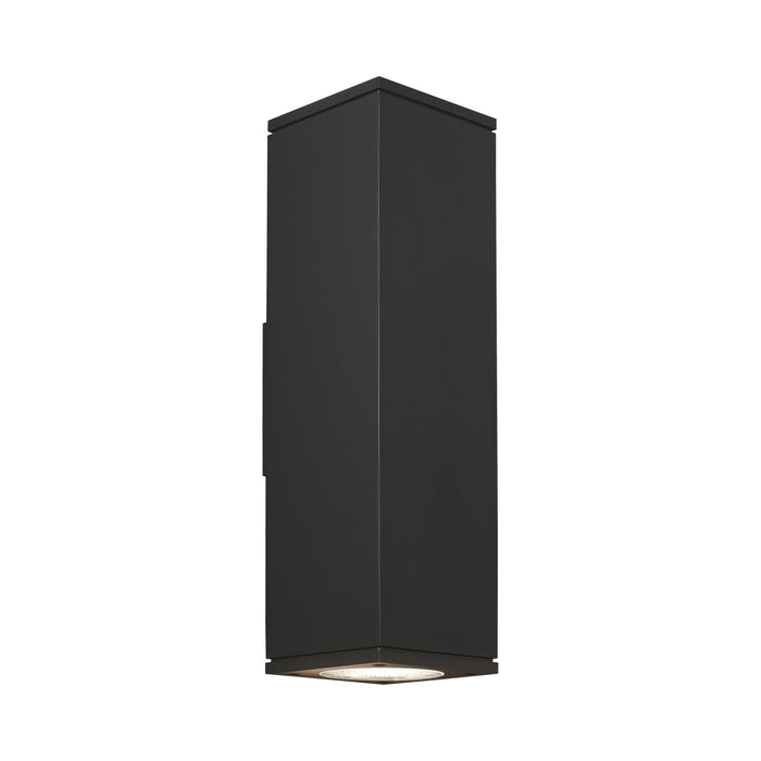 Tegel 18 Up / Downlight Outdoor LED Wall Light in Black.