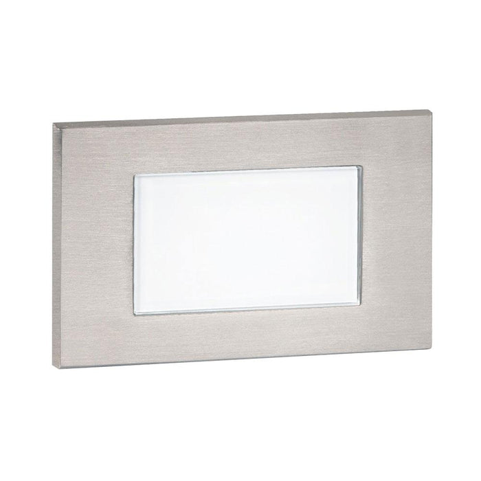 Tempered Glass Rectangular LED Step and Wall Light in Stainless Steel.