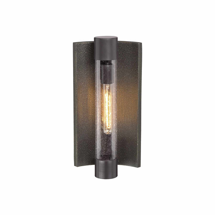 Celtic Shadow Outdoor Wall Light in Textured Bronze/Silver Highlights (Small).