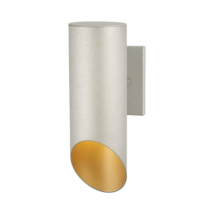 Pineview Slope Outdoor Wall Light in Sand Silver with Gold.