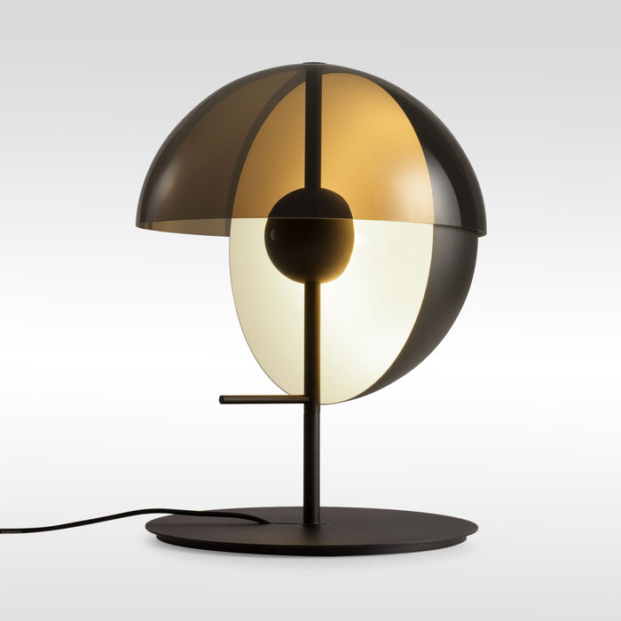 Theia M LED Table Lamp in Black.
