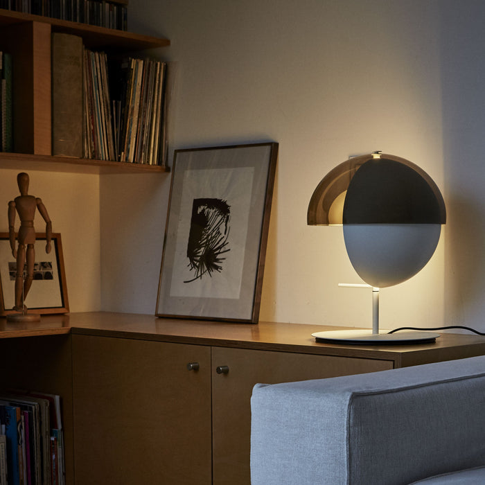 Theia M LED Table Lamp in office.