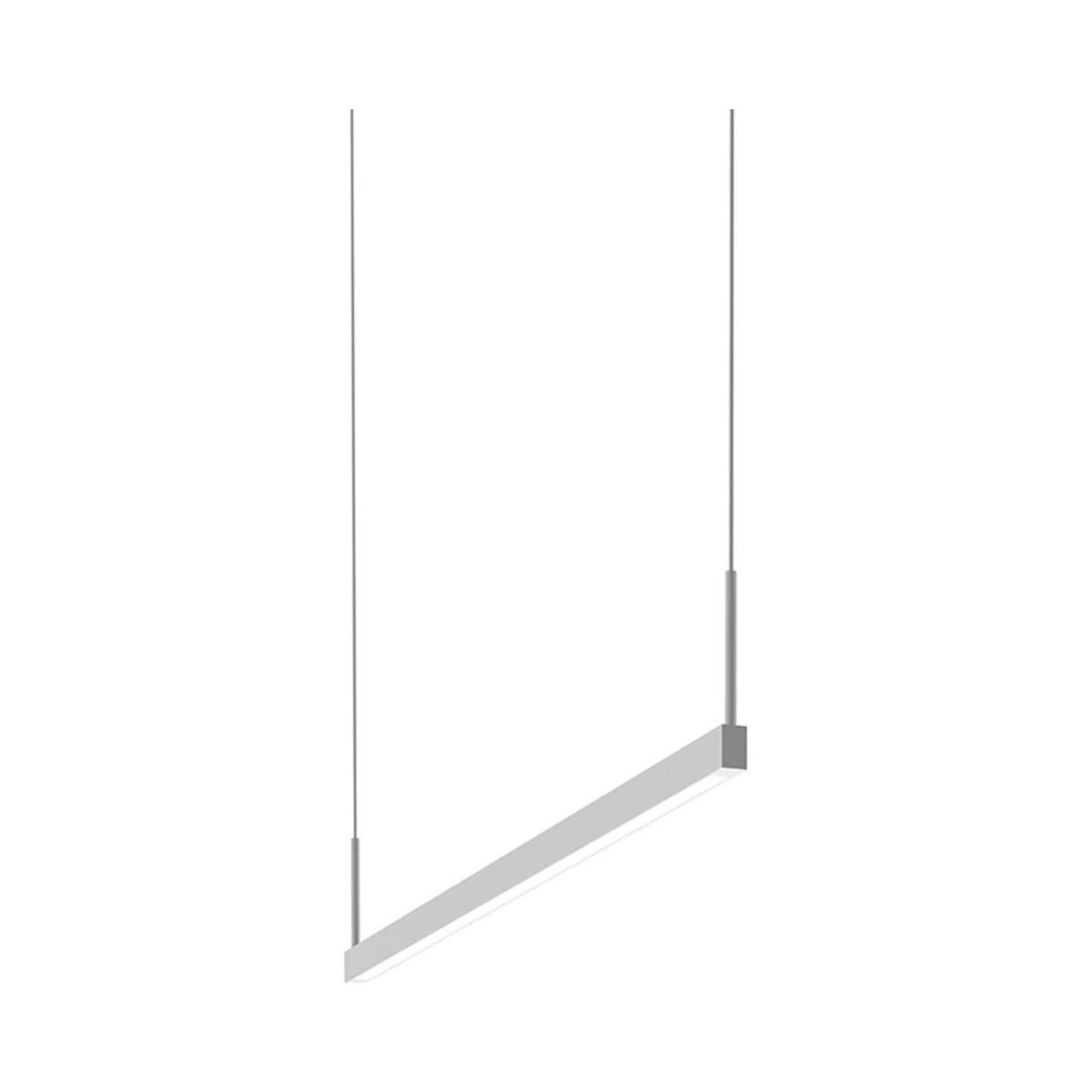 Thin-Line™ LED Pendant Light in Satin White (1-Light/36-Inch).