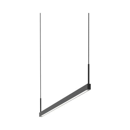 Thin-Line™ LED Pendant Light in Satin Black (1-Light/36-Inch).