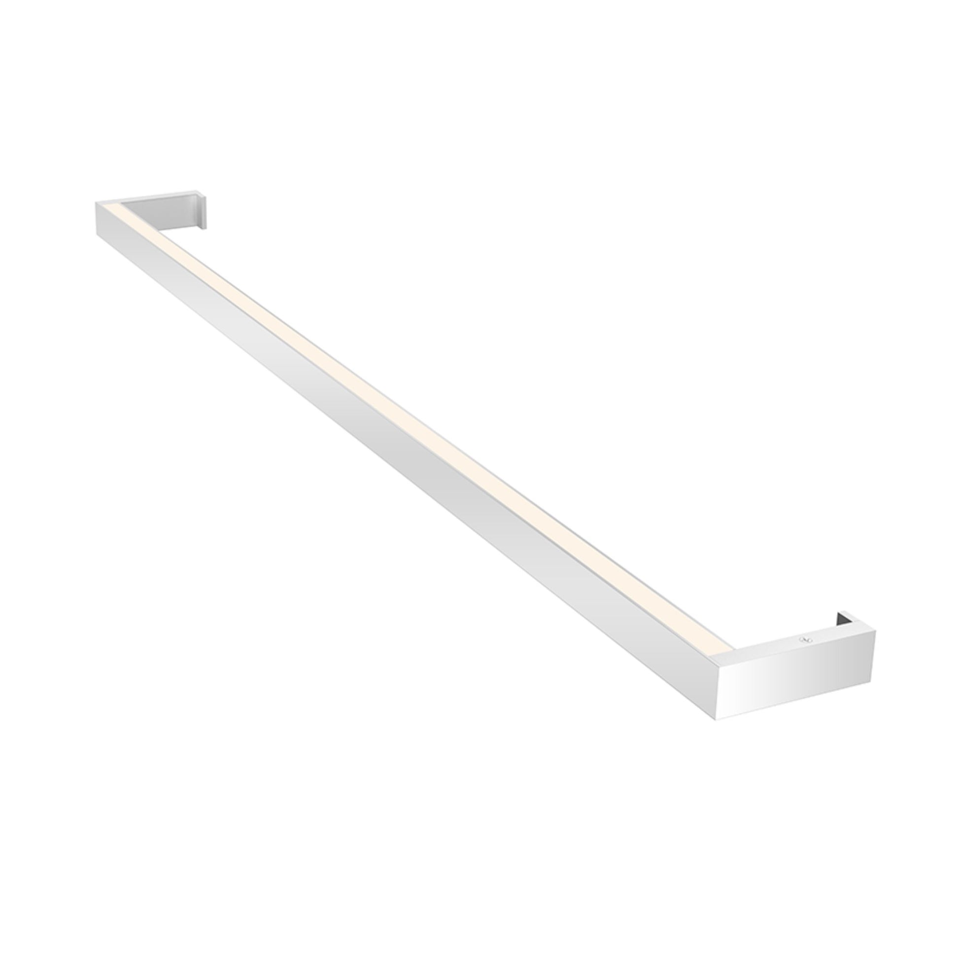 Thin-Line™ LED Wall Light in Bright Satin Aluminum (36-Inch/2-Light/Direct/3000K).