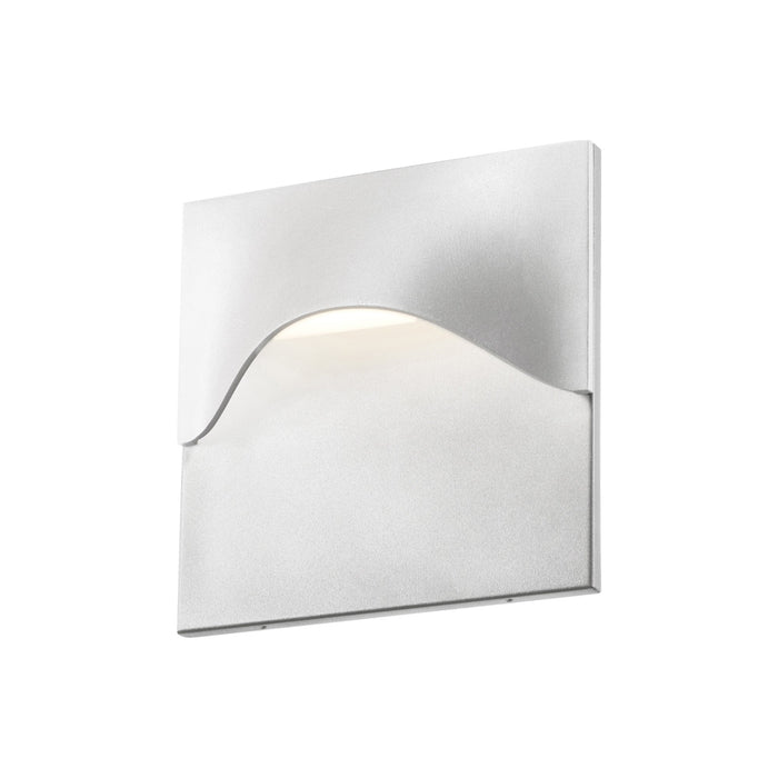 Tides High Outdoor LED Wall Light in Large/Textured White.