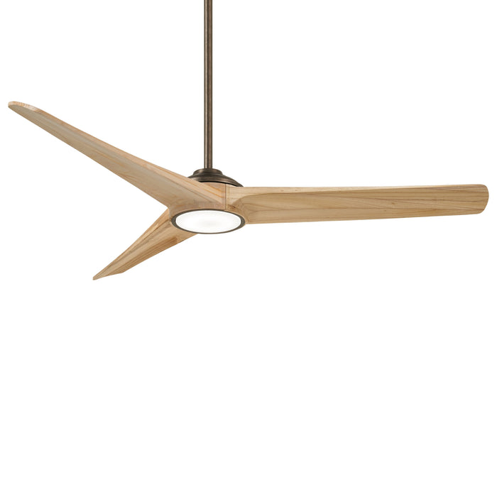 Timber LED Ceiling Fan in Heirloom Bronze / Maple (Small).