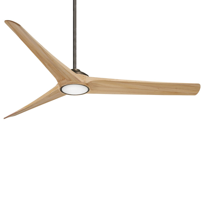 Timber LED Ceiling Fan in Heirloom Bronze / Maple (Large).