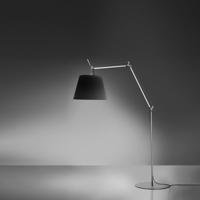 Tolomeo Mega Outdoor LED Floor Lamp in Black.