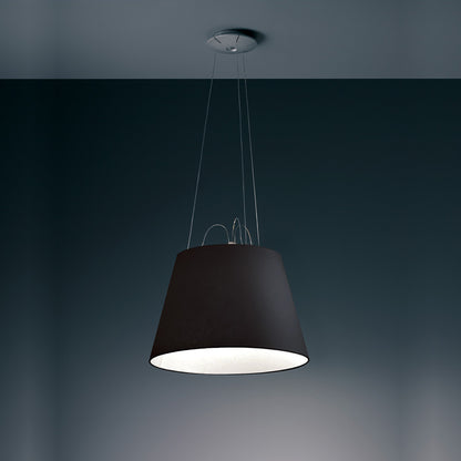 Tolomeo Mega Suspension Light in Black/17-Inch.