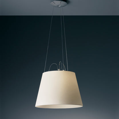 Tolomeo Mega Suspension Light in Parchment/21-Inch.